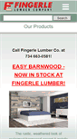 Mobile Screenshot of fingerlelumber.com