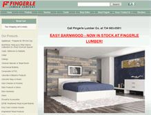 Tablet Screenshot of fingerlelumber.com